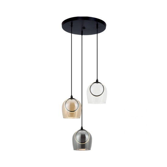 23081 PENDANT LED LIGHT 18W 3000K METAL-GLASS Zambelis Lights